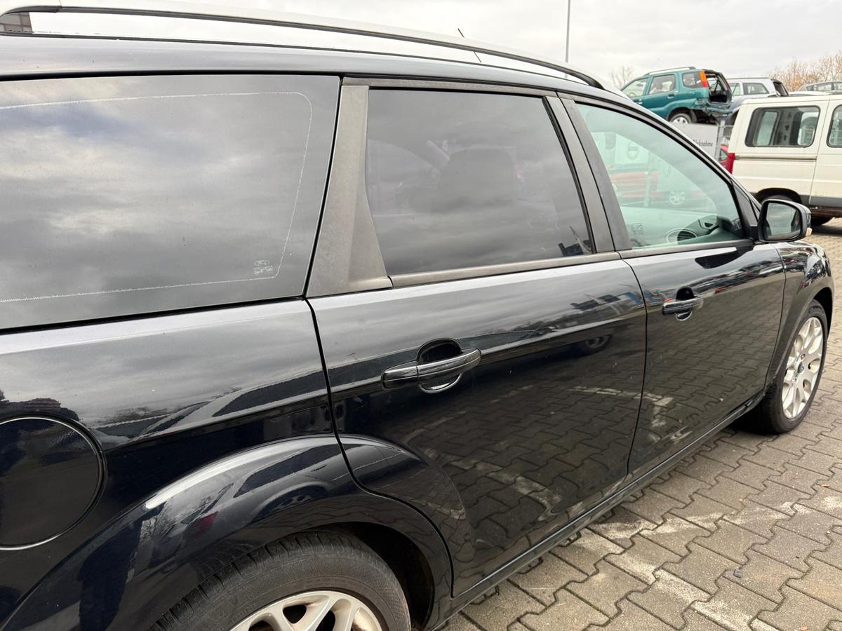 Ford Focus 2 DA3 original T&uuml;r hinten rechts Panther Schwarz Rohbau BJ09